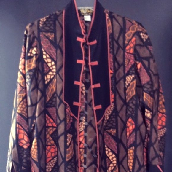 Bob Mackie Wearable Art Top Size Large - Picture 1 of 4